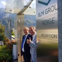 Jos de Vries op bezoek bij BLM / Adige in Levico Therme