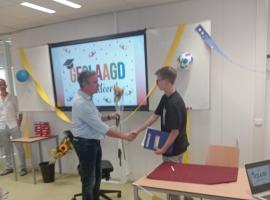 Jarno Vogels geslaagd