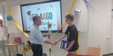 Jarno Vogels geslaagd